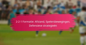 2-2-1 Formatie: Afstand, Spelersbewegingen, Defensieve strategieën